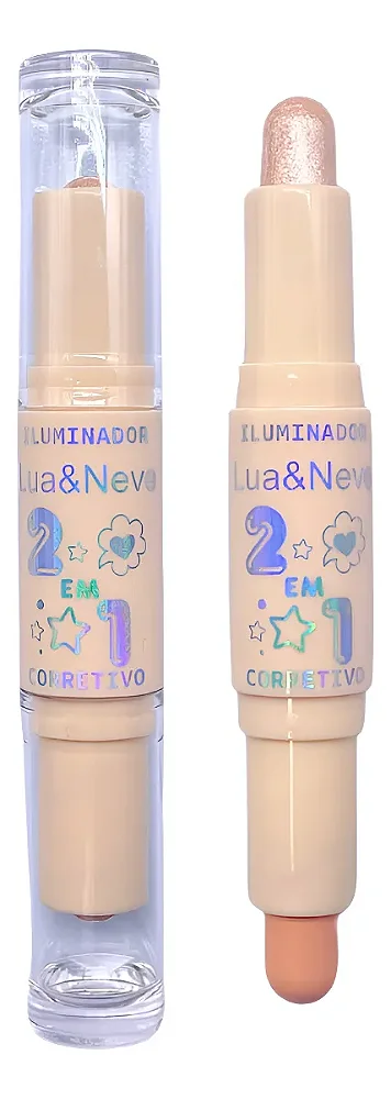 Iluminador e Corretivo 2 em 1 - Lua e Neve Cor- 4