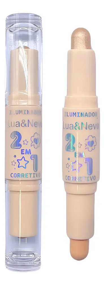 Iluminador e Corretivo 2 em 1 - Lua e Neve Cor- 2