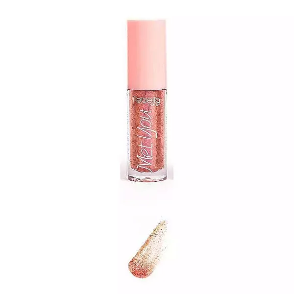Lip Gloss Met You Efeito 3D - Febella Cor número:Cor 04