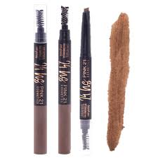 Lápis Retrátil para Sobrancelhas com pincel - Pink 21 cor: 01