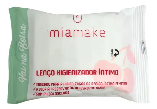 Lenço higienizador íntimo - Mia Make