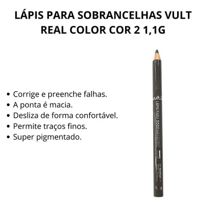 Lápis para Sobrancelhas - Vult - Cor 2
