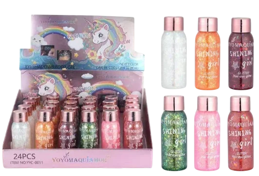 Glitter corporal shining girl furta cor - Yoyomaquiador