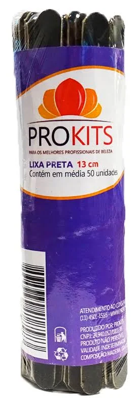 Lixa Preta 50 unidades - Prokits