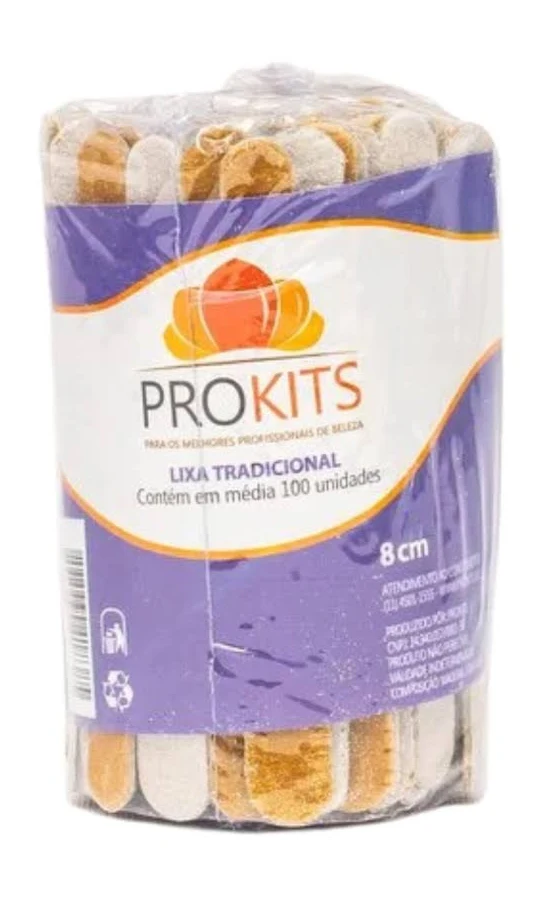 Lixa Tradicional 100 unidades - Prokits