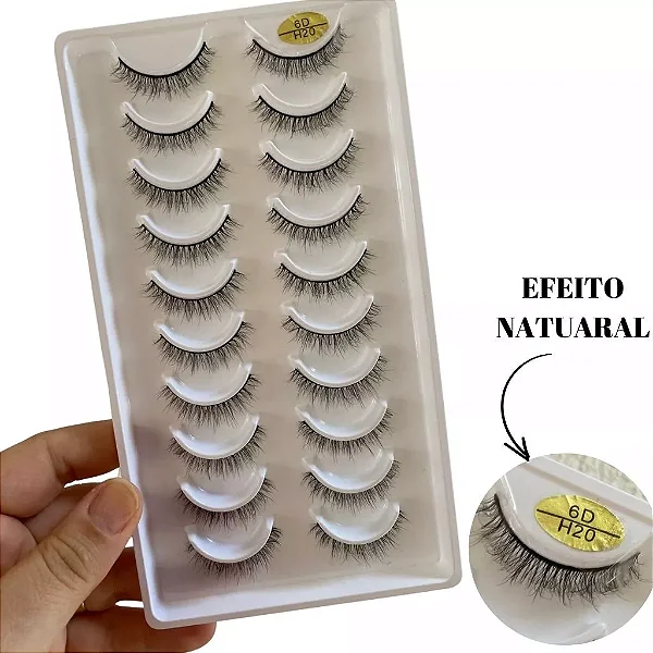 cílios Postiço 6D/ H20