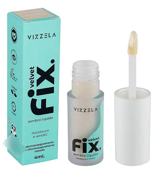 Sombra Líquida Velvet Fix Vanilla - Vizzela
