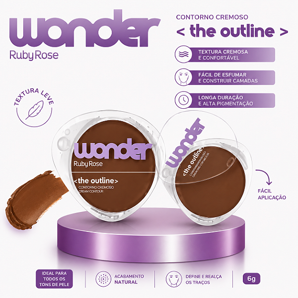 Contorno Cremosos The Outline Wonder - Ruby Rose HBM204