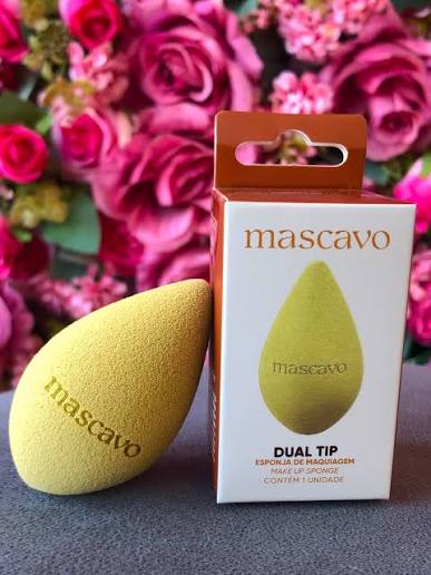 Esponja De Maquiagem Dual Tip - Mascavo