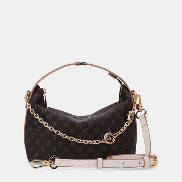 BOLSA TIRACOLO PEQUENA MONOGRAMA Ll MOCCA