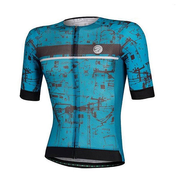 Camisa Ciclismo Mauro Ribeiro Union Premium Masculina Azul