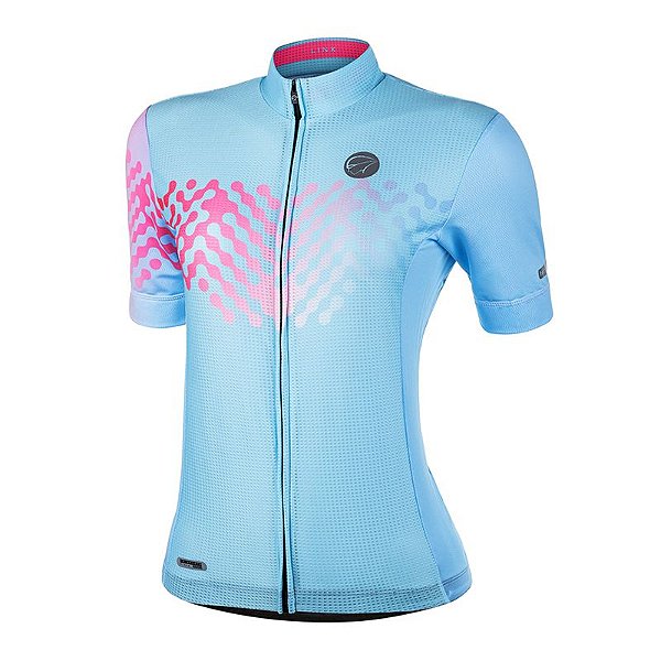 Camisa Ciclismo Mauro Ribeiro Link Feminina Azul