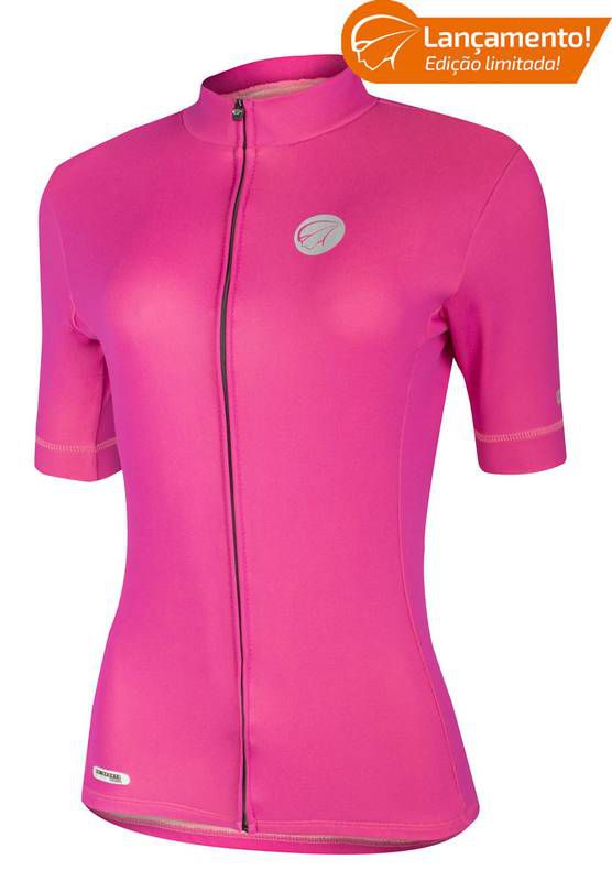 Camisa Ciclismo Mauro Ribeiro Rose Feminina Rosa