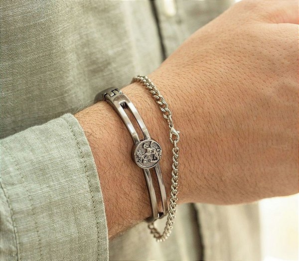 Pulseira Bracelete São Jorge