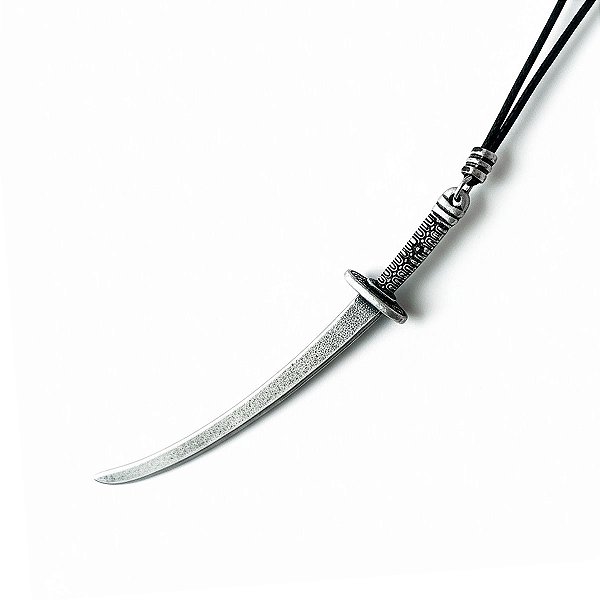 Colar Fio Encerado Pingente Espada Katana Samurai
