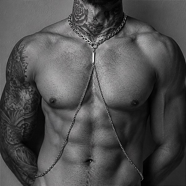 Colar de Corpo Body Chain Masculino Prometheus