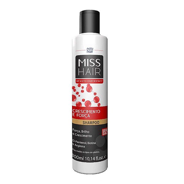 Shampoo Crescimento e Força Miss Hair 300ml