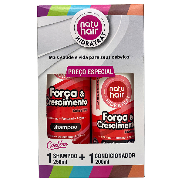 Kit Shampoo + Condicionador Força & Crescimento Hidratrat 300ml