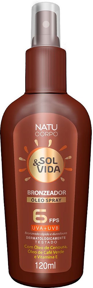 Bronzeador NatuCorpo - Sol & Vida - 120 ml