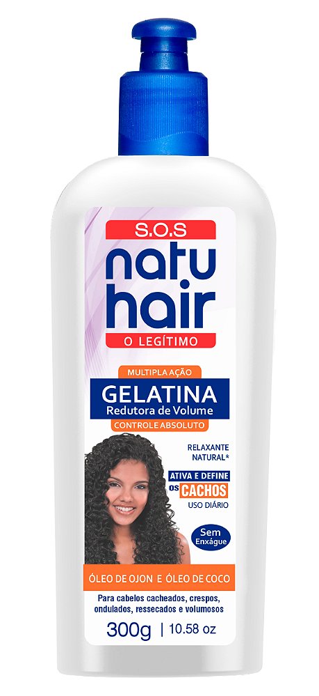 Gelatina Redutora de Volume SOS NatuHair Ativadora de Cachos 300g