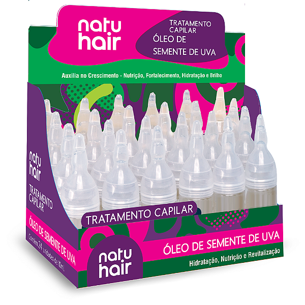Ampola de Tratamento Capilar Óleo de Semente de Uva 10ml (6 UN)