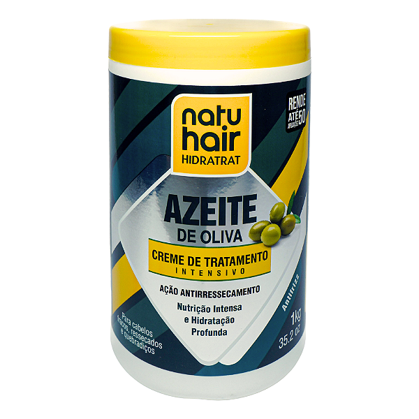 Creme de Tratamento Intensivo Hidratrat Azeite de Oliva Natuhair 1KG