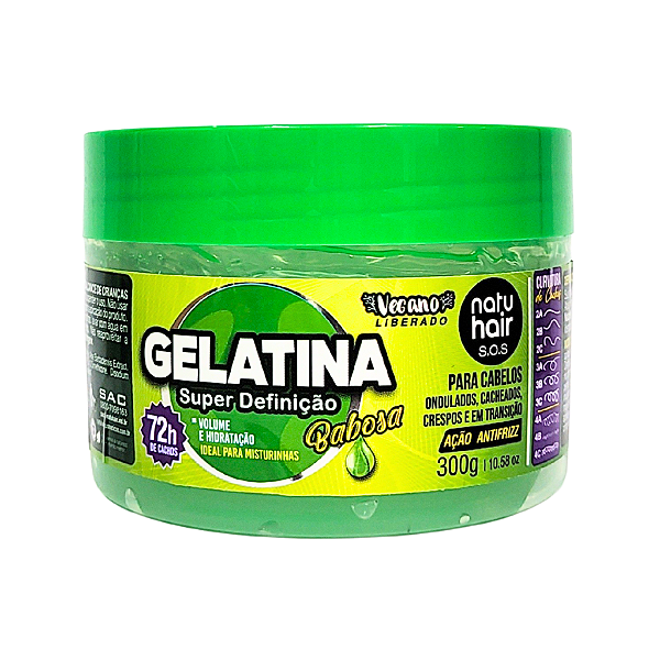 Gelatina NatuHair SOS Babosa 300g