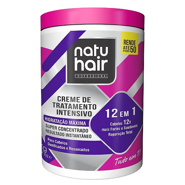 Creme de Tratamento Intensivo 12 em 1 NatuHair 1Kg