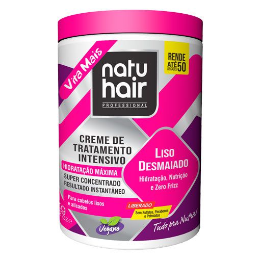 Creme de Tratamento Intensivo Liso Desmaiado NatuHair 1kg