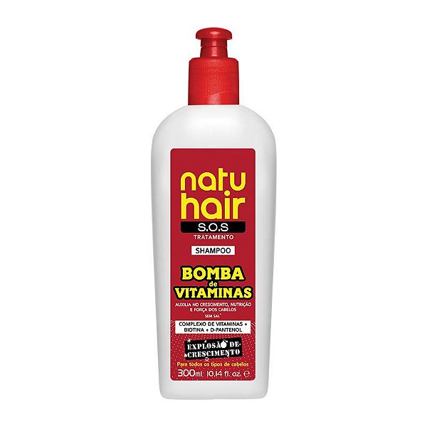 Shampoo Bomba de Vitaminas S.O.S NatuHair 300ml