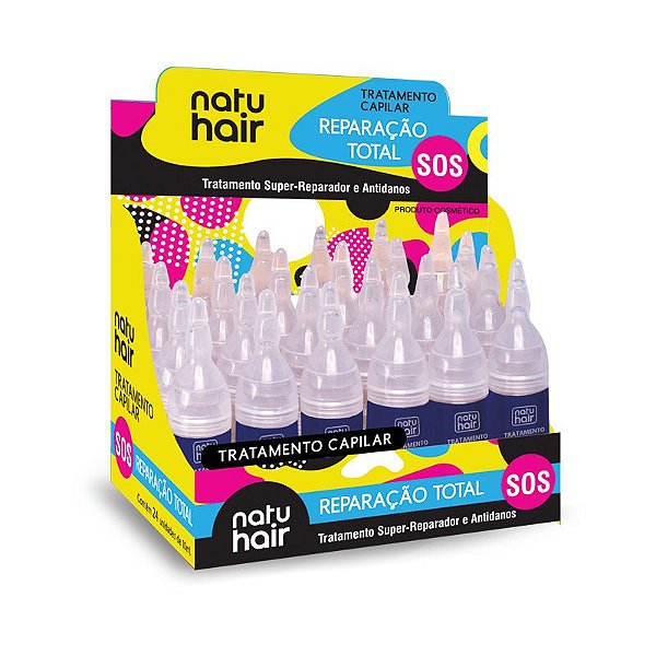 Ampola de Tratamento Capilar Reparação Total Natuhair 10ml - (6 UN)