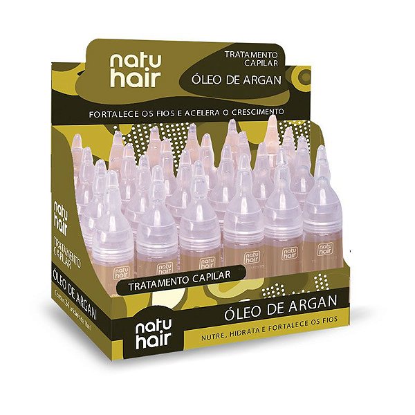 Ampola de Tratamento Capilar Óleo de Argan Natuhair 10ml - (Unidade)