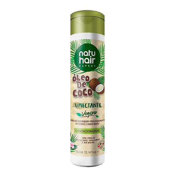 Condicionador Óleo de Coco Umectante Vegano NatuHair 300ml