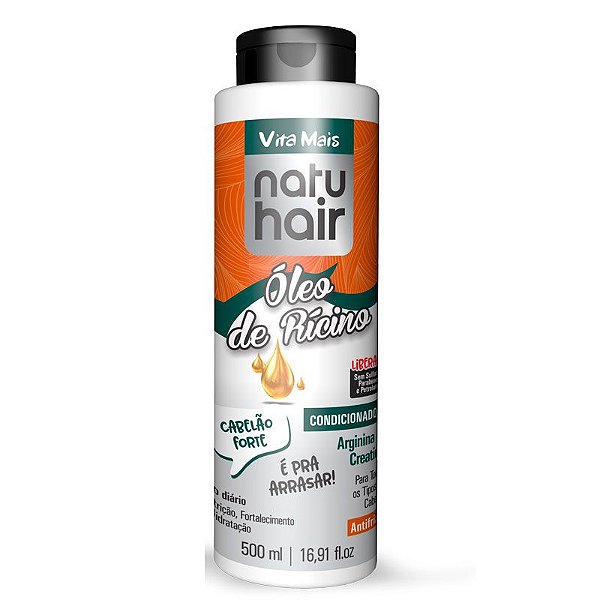 Condicionador Vita Mais NatuHair Óleo de Rícino 500ml - NatuHair Cosméticos  - Naturalmente Você!