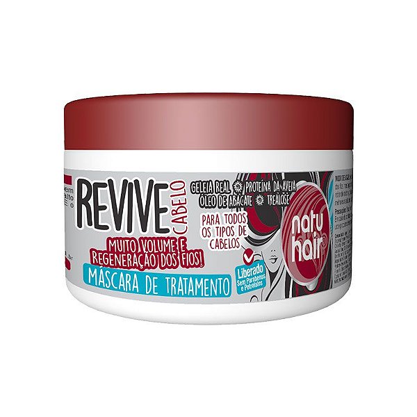 Máscara de Tratamento Revive Cabelo NatuHair 350g