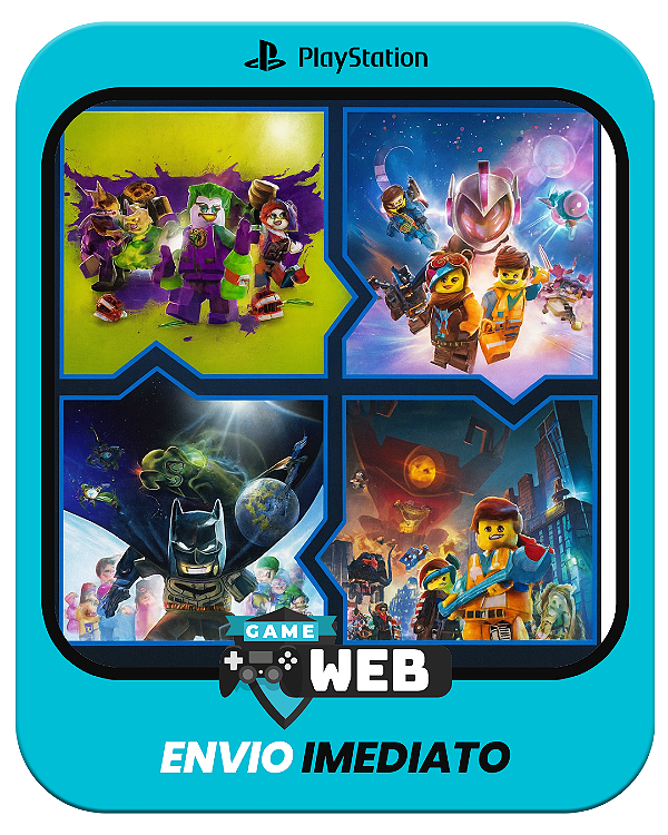 Conjunto de Jogos LEGO - PS4 -LEGO - Edição Padrão - Mídia Digital