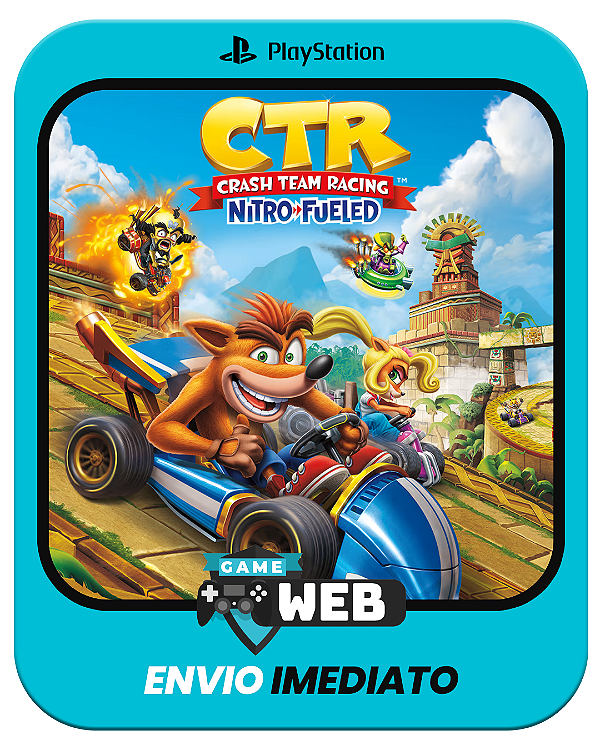 Crash Team Racing - PS4 - Edição Padrão - Mídia Digital