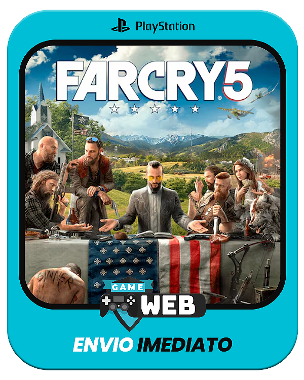 Far Cry 5 - PS4 - Farcry - Edição Padrão - Mídia Digital