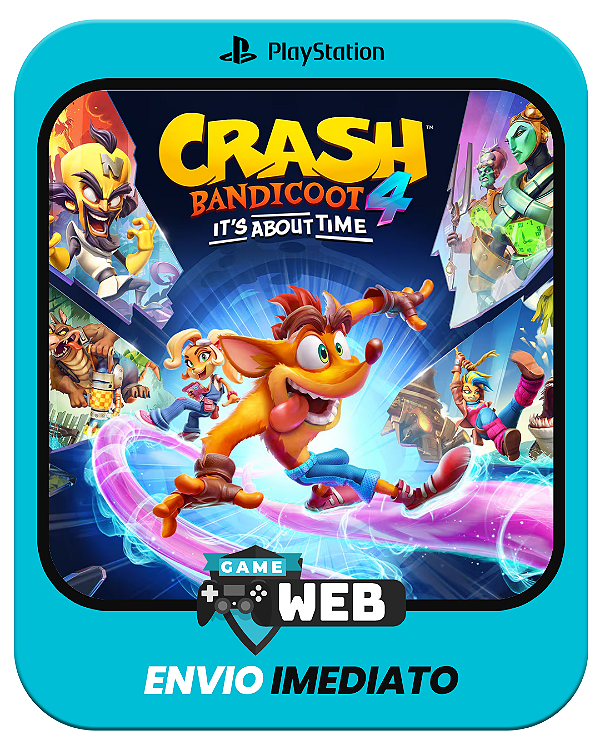 Crash Bandicoot 4 - PS4 - Edição Padrão - Mídia Digital