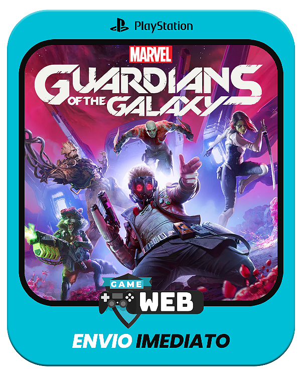 Guardiões da Galáxia da Marvel - PS4 - Edição Padrão - Mídia Digital
