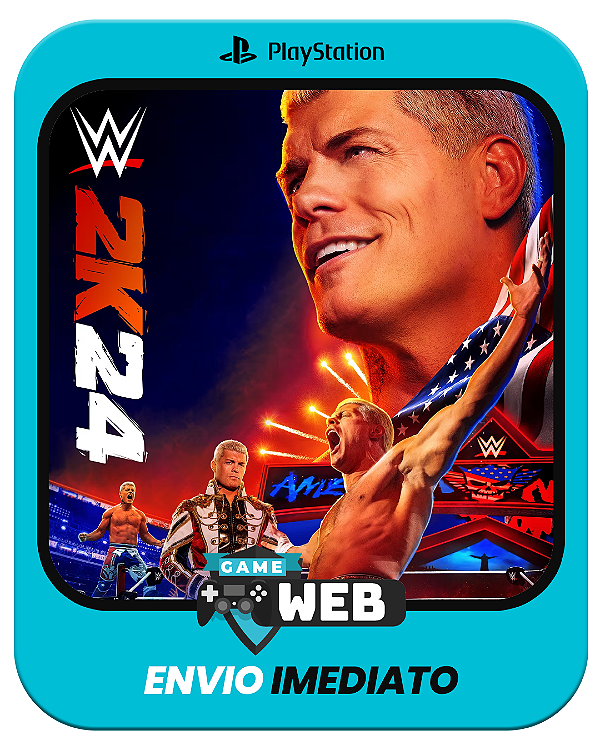 WWE 2K24 - Edição Padrão - PS4 - Mídia Digital