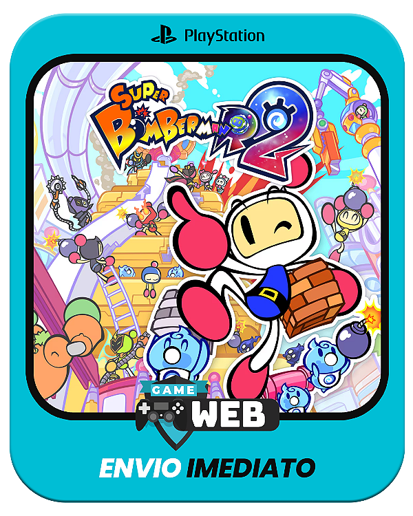 Super Bomberman R 2 - PS4 - Edição Padrão - Mídia Digital