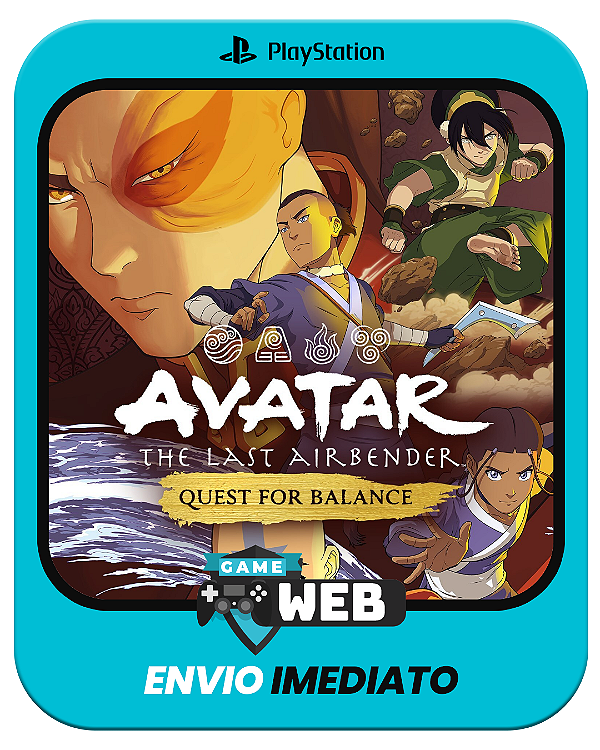 Avatar The Last Airbender: Quest for Balance - PS4 - Edição Padrão - Mídia Digital