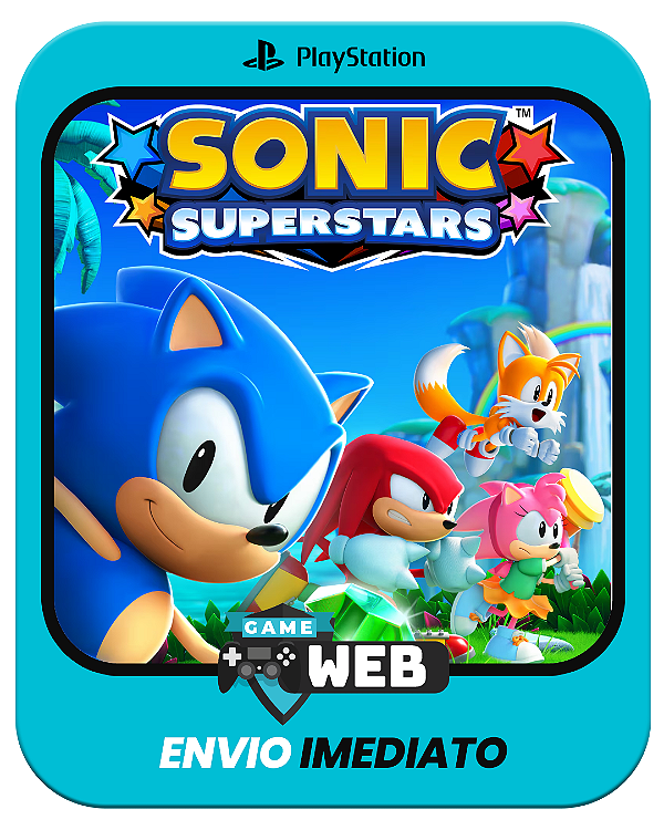 Sonic Superstars - Edição Padrão - PS4 - Mídia Digital