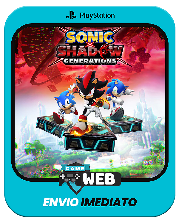 Sonic x Shadow Generations - Edição Padrão - PS4 - Mídia Digital