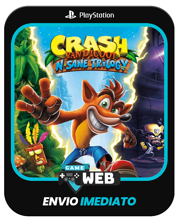 Crash Bandicoot Trilogy - PS5 - Edição Padrão - Mídia Digital