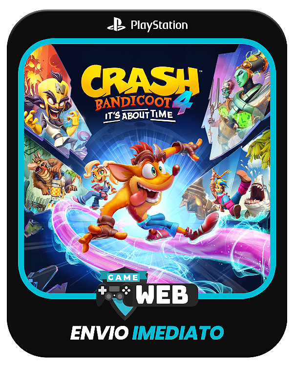 Crash Bandicoot 4 - PS5 - Edição Padrão - Mídia Digital