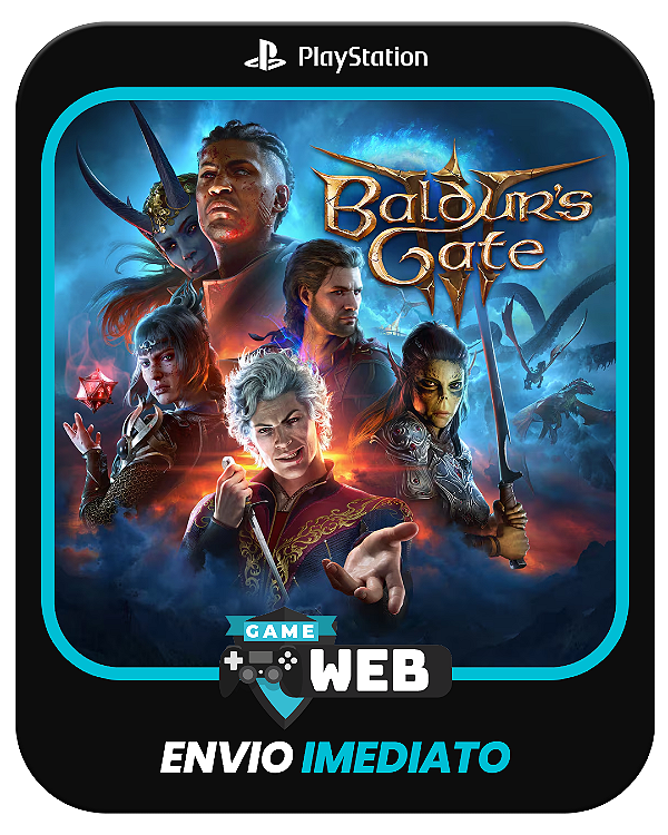 Baldurs Gate 3 - PS5 - Edição Padrão - Mídia Digital