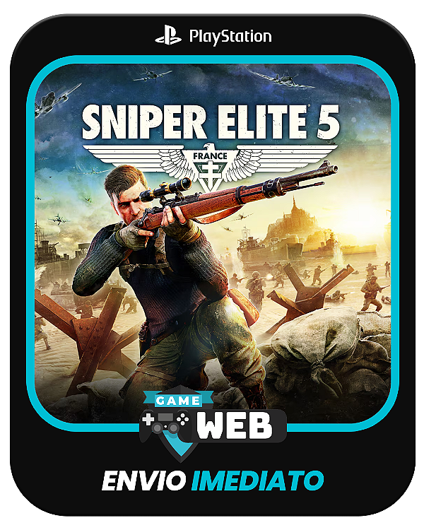 Sniper Elite 5 - PS5 - Edição Padrão - Mídia Digital