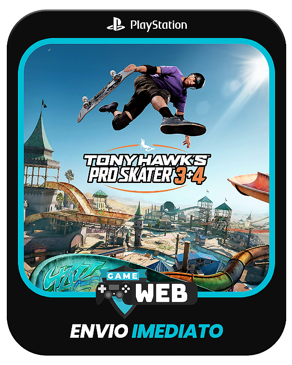 Tony Hawk's Pro Skater 3 + 4 - PS5 - Tony Hawks - Edição Padrão - Mídia Digital